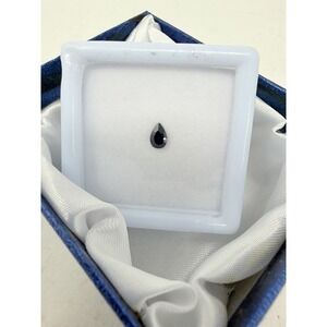 Shop LC Black Cubic Zirconia Pear Shaped Loose Gemstone for Jewelry Making 5662